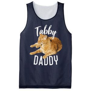 Tabby Daddy Cat Lover Funny Saying Graphic Gift Mesh Reversible Basketball Jersey Tank