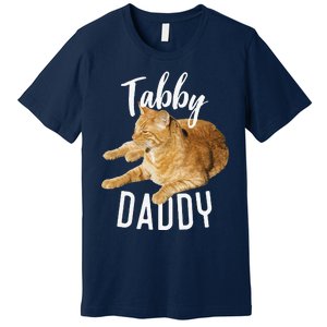 Tabby Daddy Cat Lover Funny Saying Graphic Gift Premium T-Shirt