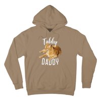 Tabby Daddy Cat Lover Funny Saying Graphic Gift Hoodie