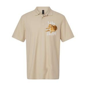 Tabby Daddy Cat Lover Funny Saying Graphic Gift Softstyle Adult Sport Polo