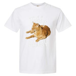 Tabby Daddy Cat Lover Funny Saying Graphic Gift Garment-Dyed Heavyweight T-Shirt