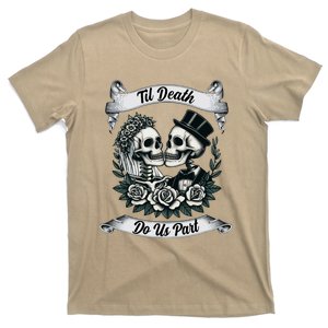 Til Death Do Us Part Skeleton Bride & Groom Marriagewedding T-Shirt