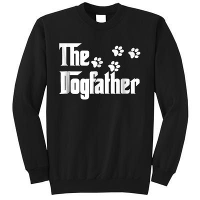 The Dogfather Dad Fathers Day Gift Dog Lover Premium Sweatshirt