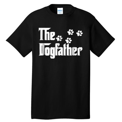 The Dogfather Dad Fathers Day Gift Dog Lover Premium Tall T-Shirt