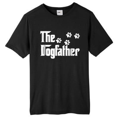 The Dogfather Dad Fathers Day Gift Dog Lover Premium Tall Fusion ChromaSoft Performance T-Shirt