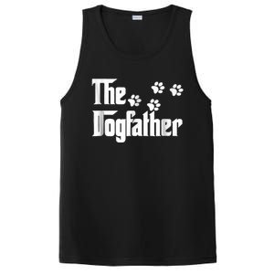 The Dogfather Dad Fathers Day Gift Dog Lover Premium PosiCharge Competitor Tank