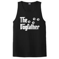 The Dogfather Dad Fathers Day Gift Dog Lover Premium PosiCharge Competitor Tank