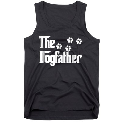 The Dogfather Dad Fathers Day Gift Dog Lover Premium Tank Top