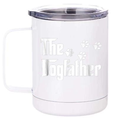 The Dogfather Dad Fathers Day Gift Dog Lover Premium 12 oz Stainless Steel Tumbler Cup