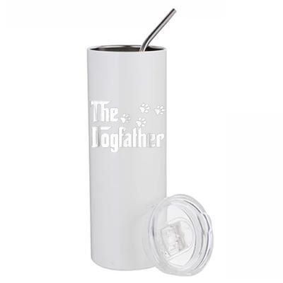 The Dogfather Dad Fathers Day Gift Dog Lover Premium Stainless Steel Tumbler