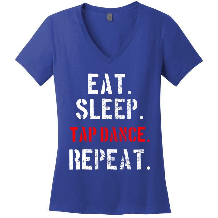 Tap Dance Dancer Vintage Funny Gift Cute Gift Women's V-Neck T-Shirt