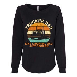 Trucker Dad Diesel Big Rig Semigifttrailer Truck Driver Gift Womens California Wash Sweatshirt