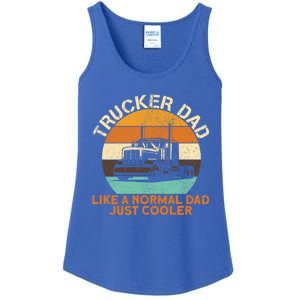 Trucker Dad Diesel Big Rig Semigifttrailer Truck Driver Gift Ladies Essential Tank