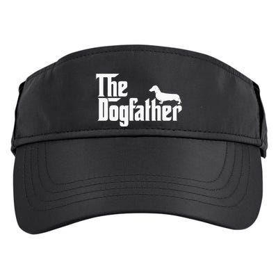 The Dogfather Dachshund Funny Father Dog Lover Adult Drive Performance Visor