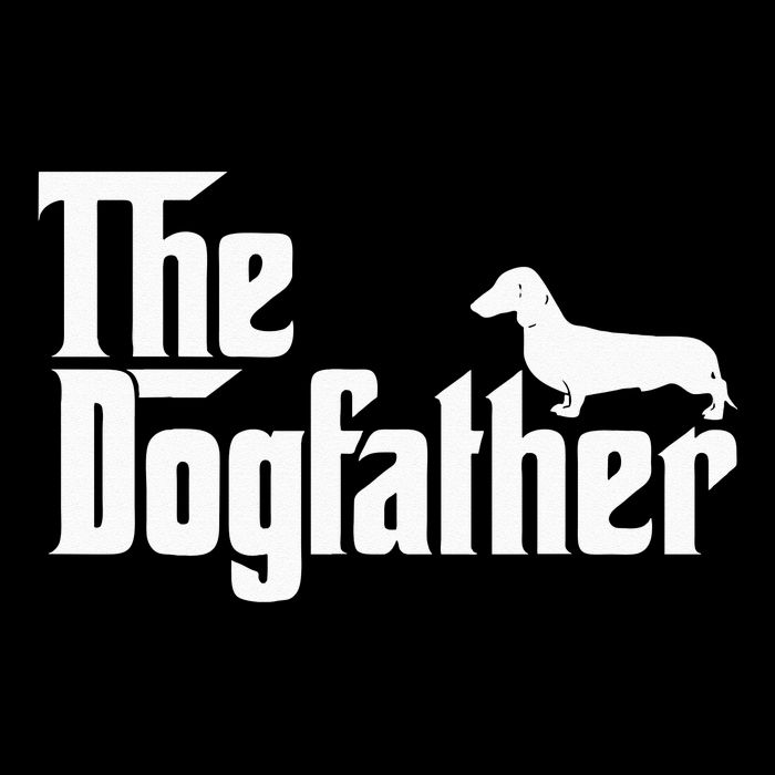 The Dogfather Dachshund Funny Father Dog Lover Short Acrylic Beanie