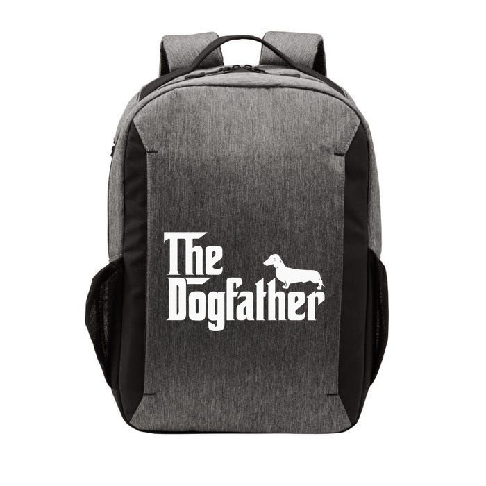 The Dogfather Dachshund Funny Father Dog Lover Vector Backpack