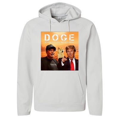 Trump Doge Department Of Government Efficiency Mars Performance Fleece Hoodie