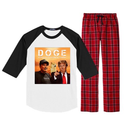 Trump Doge Department Of Government Efficiency Mars Raglan Sleeve Pajama Set