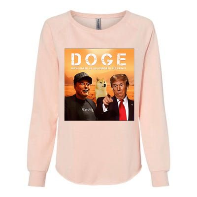 Trump Doge Department Of Government Efficiency Mars Womens California Wash Sweatshirt