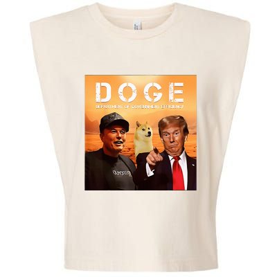 Trump Doge Department Of Government Efficiency Mars Garment-Dyed Women's Muscle Tee