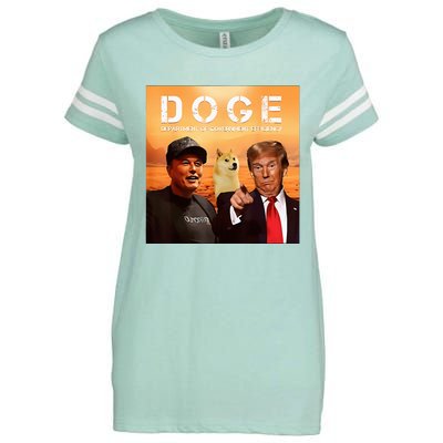 Trump Doge Department Of Government Efficiency Mars Enza Ladies Jersey Football T-Shirt