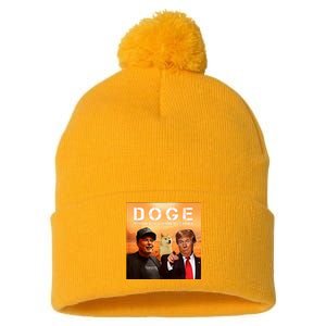 Trump Doge Department Of Government Efficiency Mars Pom Pom 12in Knit Beanie