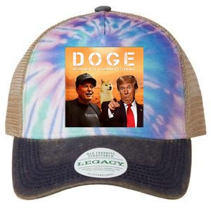 Trump Doge Department Of Government Efficiency Mars Legacy Tie Dye Trucker Hat