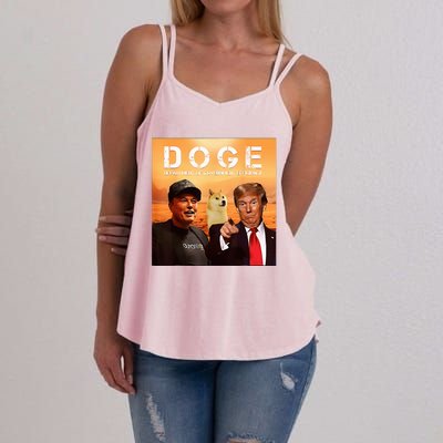 Trump Doge Department Of Government Efficiency Mars Women's Strappy Tank