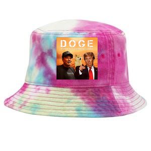 Trump Doge Department Of Government Efficiency Mars Tie-Dyed Bucket Hat