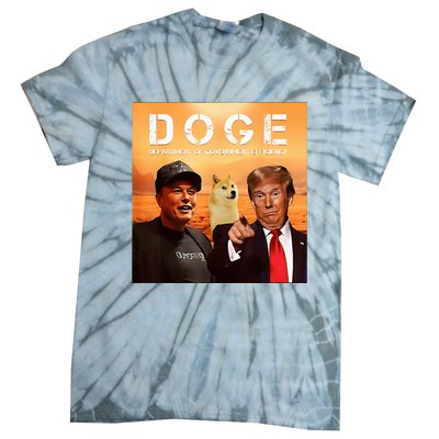 Trump Doge Department Of Government Efficiency Mars Tie-Dye T-Shirt