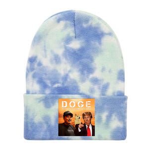 Trump Doge Department Of Government Efficiency Mars Tie Dye 12in Knit Beanie