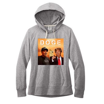 Trump Doge Department Of Government Efficiency Mars Women's Fleece Hoodie