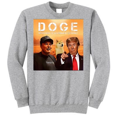 Trump Doge Department Of Government Efficiency Mars Tall Sweatshirt