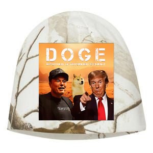 Trump Doge Department Of Government Efficiency Mars Kati - Camo Knit Beanie