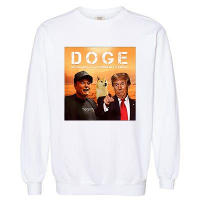 Trump Doge Department Of Government Efficiency Mars Garment-Dyed Sweatshirt