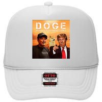 Trump Doge Department Of Government Efficiency Mars High Crown Mesh Back Trucker Hat