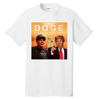 Trump Doge Department Of Government Efficiency Mars Tall T-Shirt