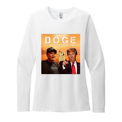 Trump Doge Department Of Government Efficiency Mars Womens CVC Long Sleeve Shirt