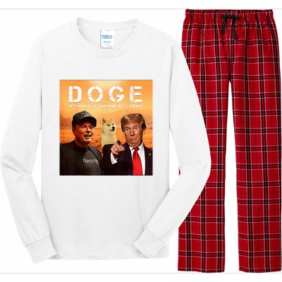 Trump Doge Department Of Government Efficiency Mars Long Sleeve Pajama Set