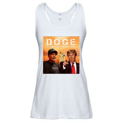 Trump Doge Department Of Government Efficiency Mars Ladies Essential Flowy Tank