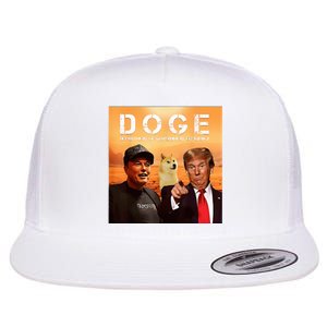 Trump Doge Department Of Government Efficiency Mars Flat Bill Trucker Hat