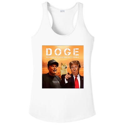 Trump Doge Department Of Government Efficiency Mars Ladies PosiCharge Competitor Racerback Tank