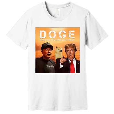 Trump Doge Department Of Government Efficiency Mars Premium T-Shirt