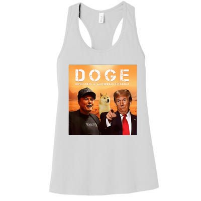 Trump Doge Department Of Government Efficiency Mars Women's Racerback Tank