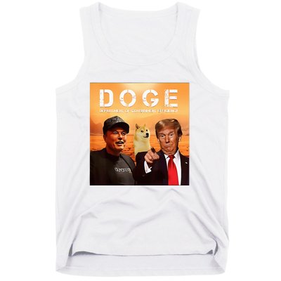 Trump Doge Department Of Government Efficiency Mars Tank Top