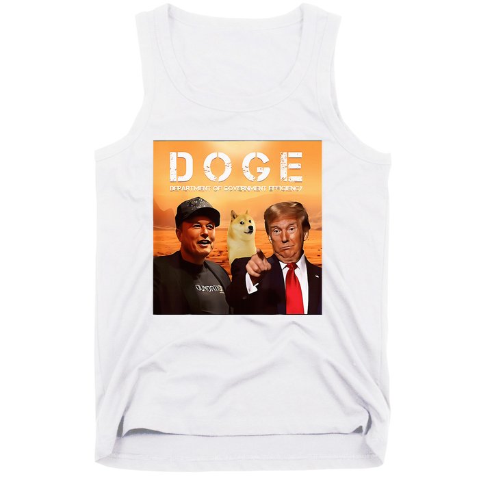 Trump Doge Department Of Government Efficiency Mars Tank Top