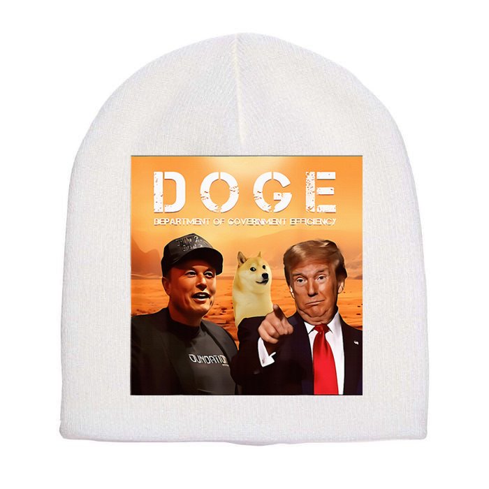 Trump Doge Department Of Government Efficiency Mars Short Acrylic Beanie