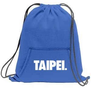 Taipei Dot Design Taipei Taiwan Gift Sweatshirt Cinch Pack Bag