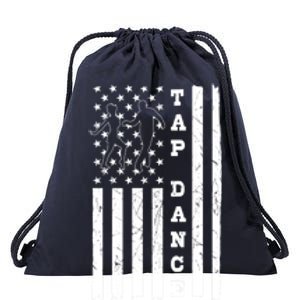 Tap Dance Dancing Tapping Dancer Independence Day Patriotic Gift Drawstring Bag