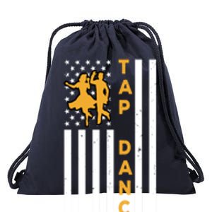 Tap Dance Dancing Tapping Dancer Patriotic Independence Day Gift Drawstring Bag